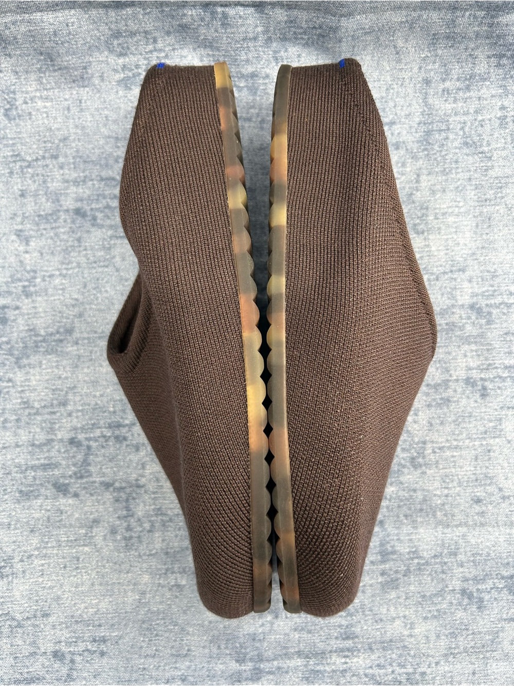 Rothy’s the casual clog mules comfort shoes minimalist knit Sz 11 chestnut - Picture 7 of 11
